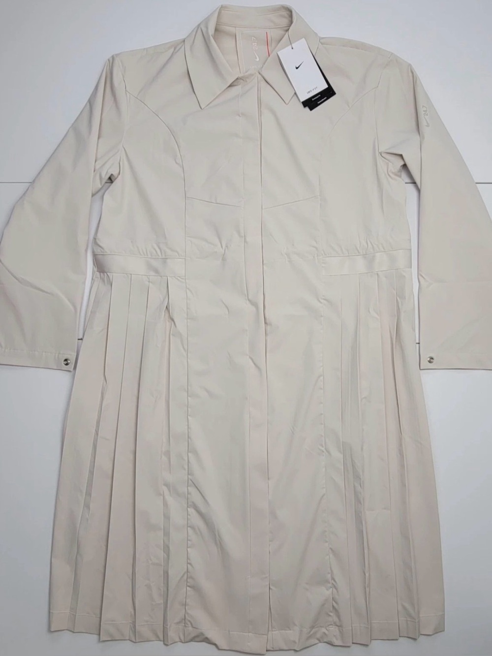 Nike Womens 24.7 Perfect Stretch Dri-Fit Oversize Trench Coat Size M HV3627-104